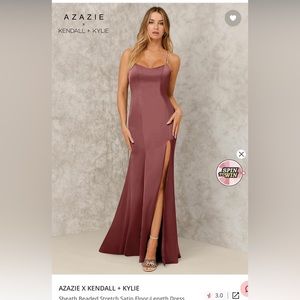 Azazie x Kendall + Kylie sheath beaded dress